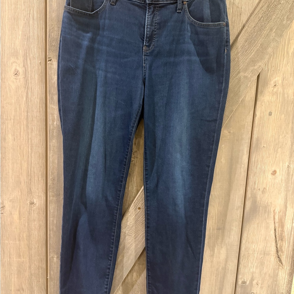 Chico's Dark Blue Straight Leg Jeans